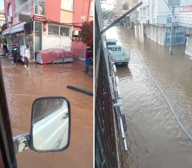 İçme suyu borusu patladı: 3 mahalle göle döndü, yol çöktü İçme suyu borusu patladı: 3 mahalle göle döndü, yol çöktü